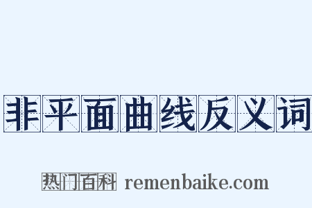 非平面曲线反义词是什么意思的图片